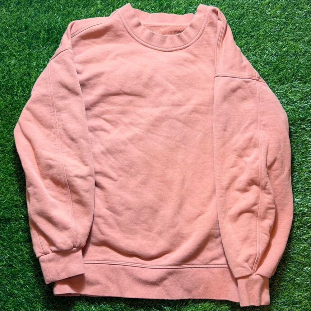 Lululemon Women's Pink and Orange Sweatshirt